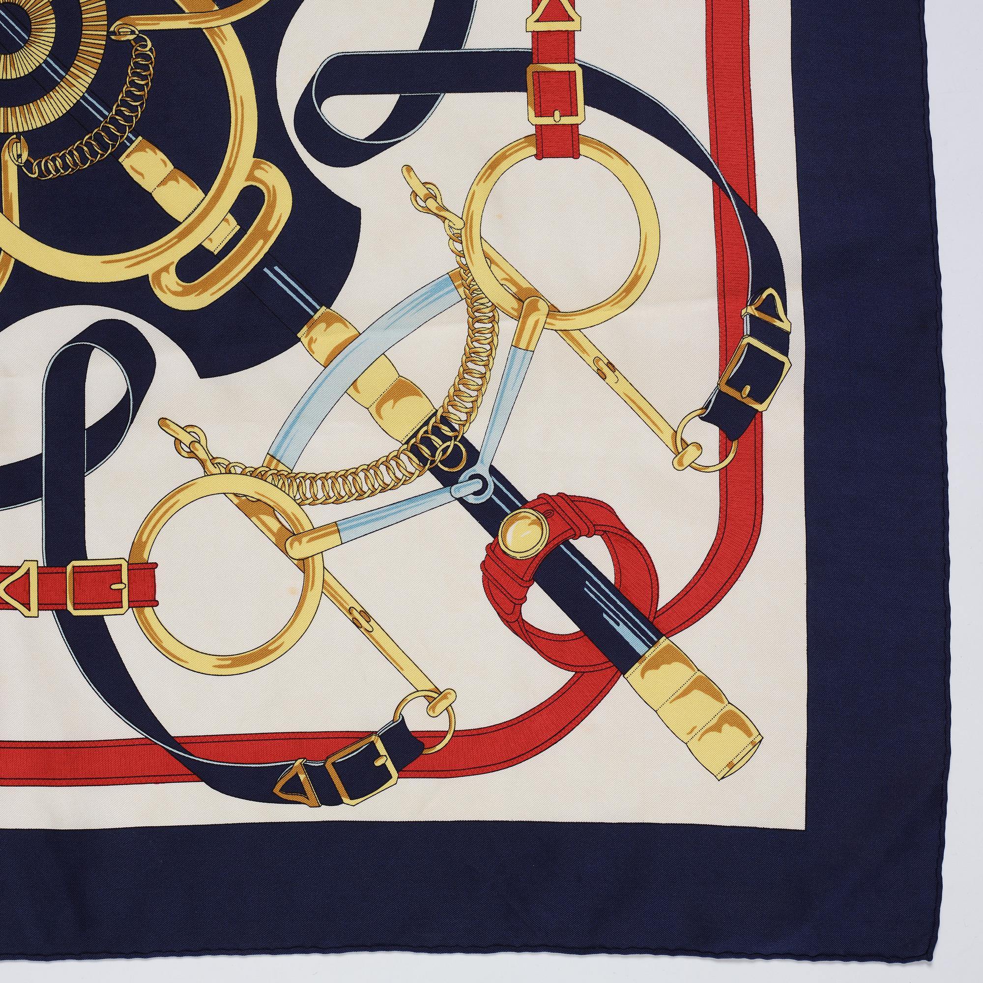 Hermès, scarf, "Eperon d'Or".
