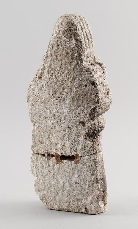SKULPTUR, kalksten, möjligen 1800-tal eller äldre.