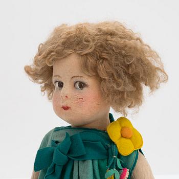Four Italian 1920s Lenci dolls.