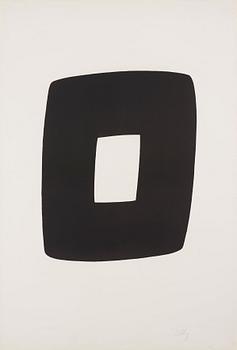 Ellsworth Kelly, "Noir avec Blanc" ur "Suite of Twenty-seven Lithographs".