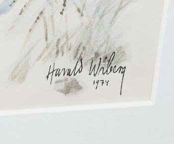 HARALD WIBERG, akvarell, signerad och daterad 1974.