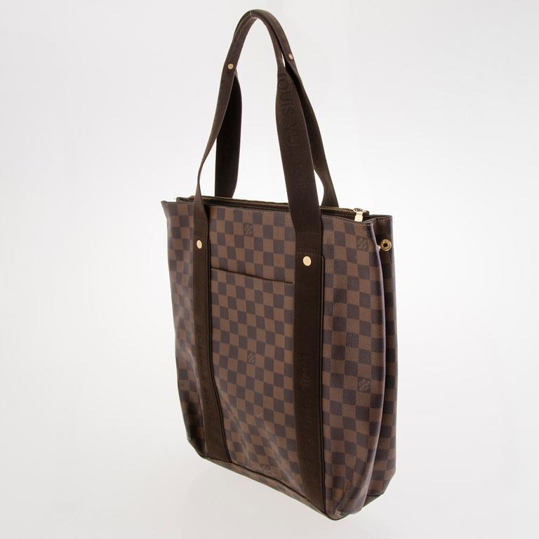 LOUIS VUITTON Damier Ebene Beaubourg Tote Bag.