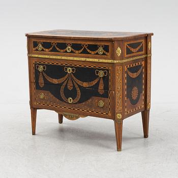 Byrå, gustaviansk stil, 1800-talets slut.