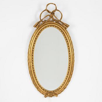 A gilded mirror, early 20th century.