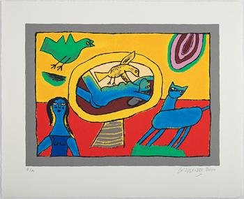 Beverloo Corneille, silkscreen in colours, 2000, signed E/A.