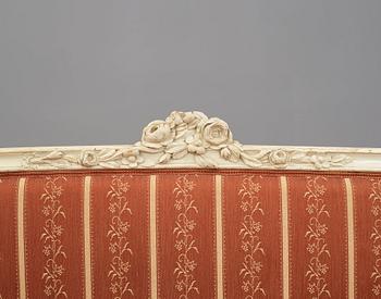 A Gustavian late 18th century sofa Confidante.