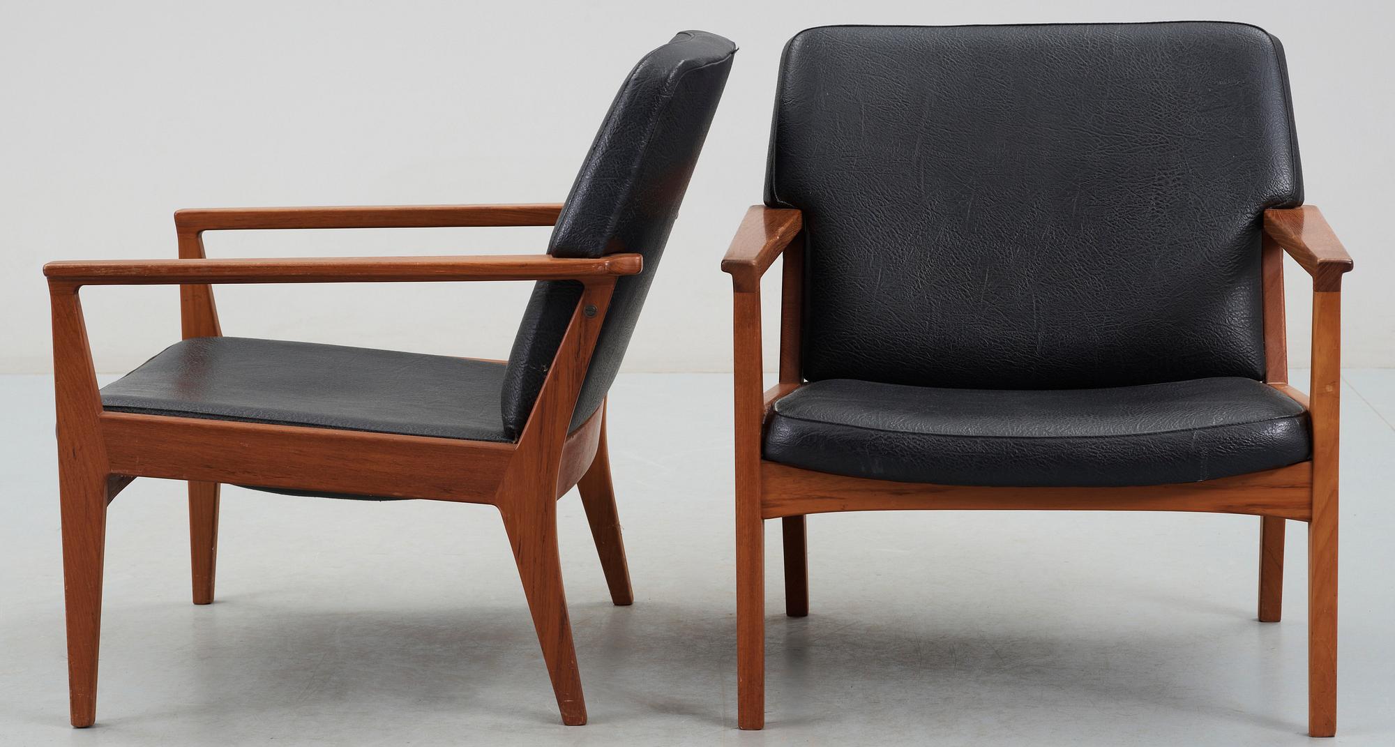 FÅTÖLJER, ett par, Sverige, 1950/60-tal.