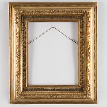 A 19TH CENTURY PICTURE FRAME.