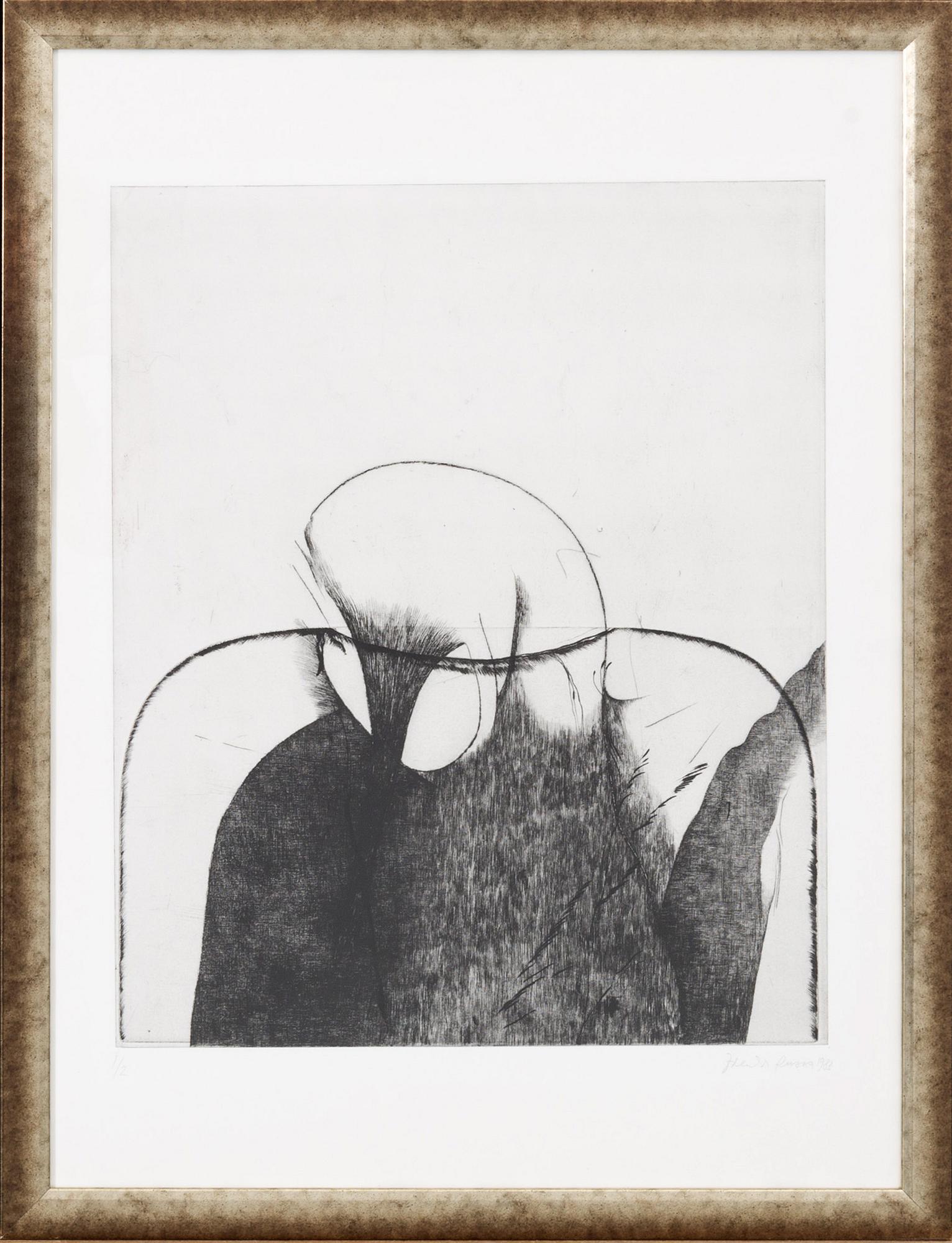 ZDENKA CALMEYER RUSOVA, etsning, signerad, numrerad och daterad 1/2 1983.