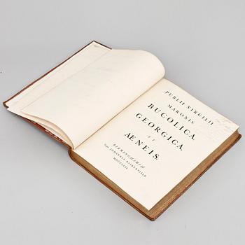 BOK,"Bucolica Georgica et Aeneis" av Publius Vergilius Maronis, Baskerville, Birmingham 1757.