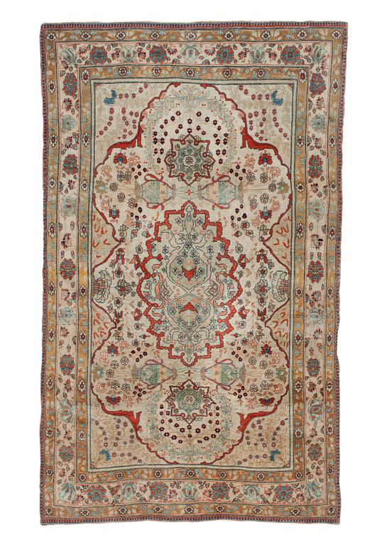 RUG. Antique/Semi-antique Kashan so called Motachem. 219,5 x 134,5 cm.