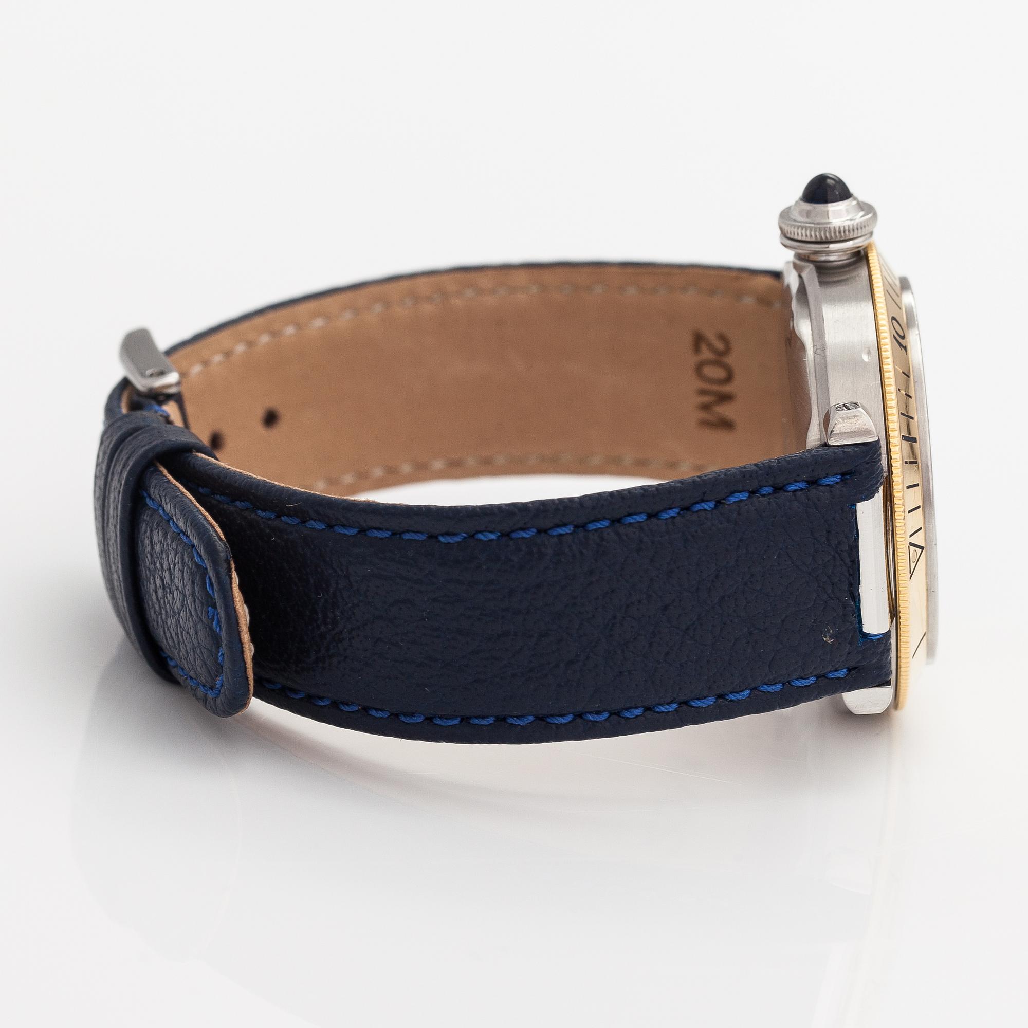 Cartier, Pasha, Power Reserve, wristwatch, 38 mm.