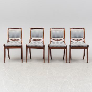 A set of four late Empire chairs, mid 19th century.