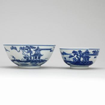 SKÅLAR, 2 stycken, porslin, Kina 1800-tal.