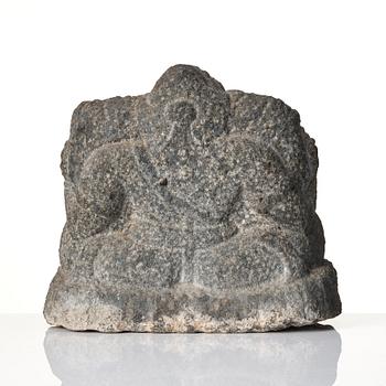 A stone carving of Ganesha, India, 20th century.