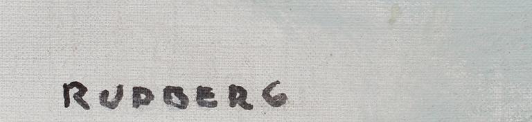 GUSTAV RUDBERG, olja på duk, sign.