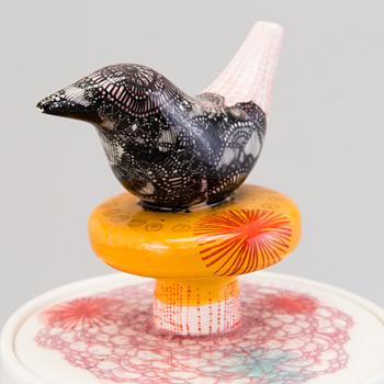 HEINI RIITAHUHTA, a porcelain 'Bird box' signed Heini Riitahuhta.