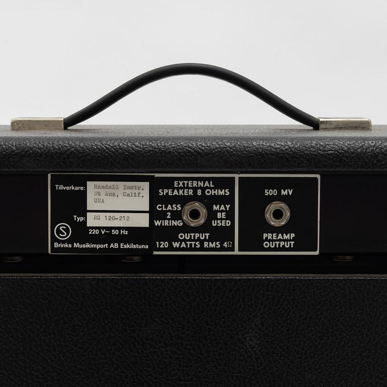 Randall, "Commander II", "RG-120-212", guitar amplifier, 1970s, USA.