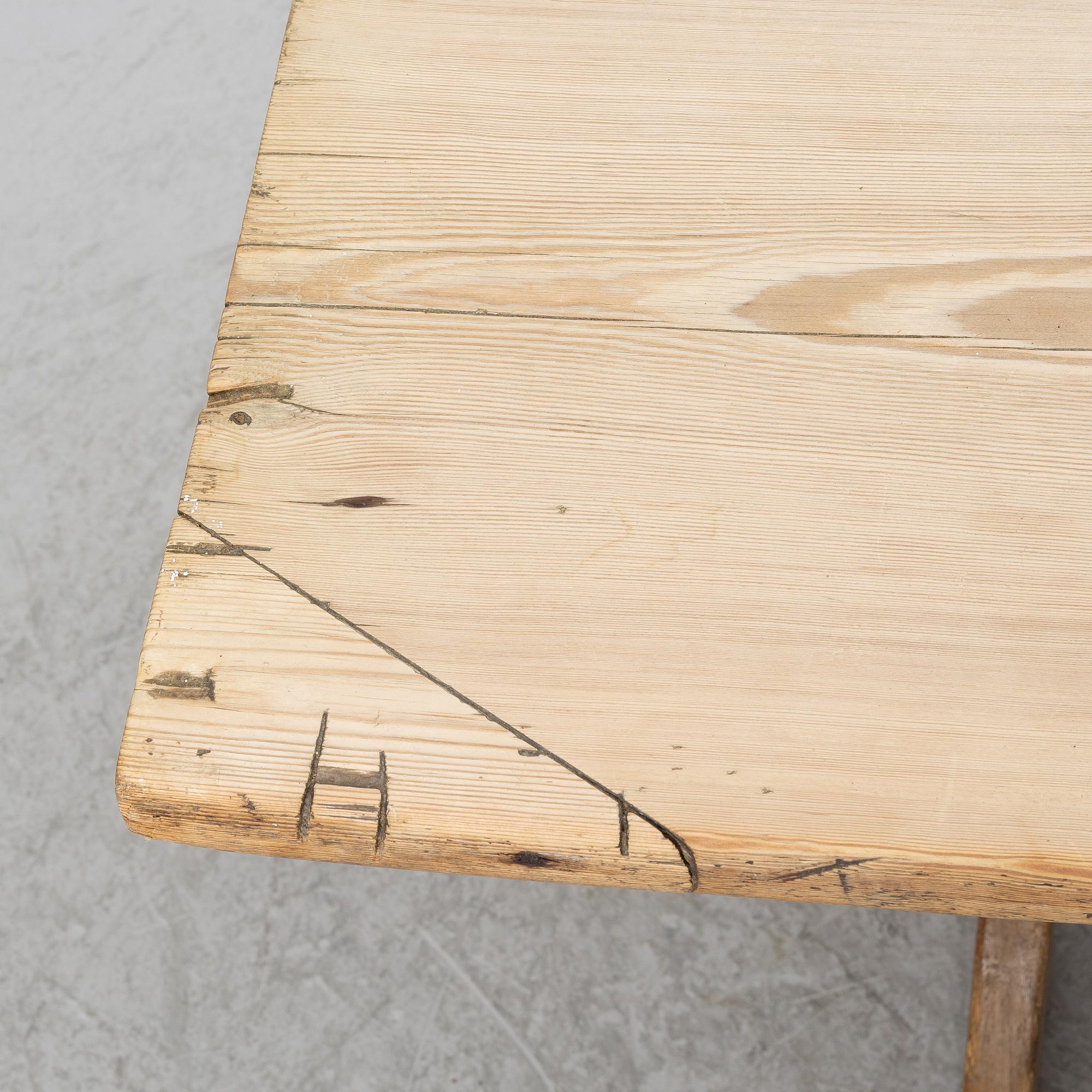 Stool table, late 19th century.