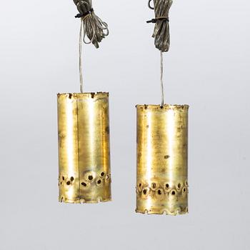 A pair of ceiling lamps Sven Aage Holm-Sorensen & Co, Denmark, second half of the 20th century.