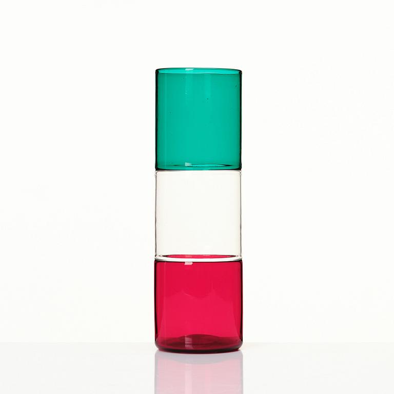 Fulvio Bianconi, vas "a Doppio Incalmo", Venini, Murano, Italien, modell 4392.