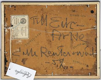 Carl Fredrik Reuterswärd, blandteknik på pannå, signerad samt a tergo daterad -52.