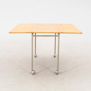 Bruno Mathsson, folding table / rolling table, "Berit", Bruno Mathsson International, Värnamo.