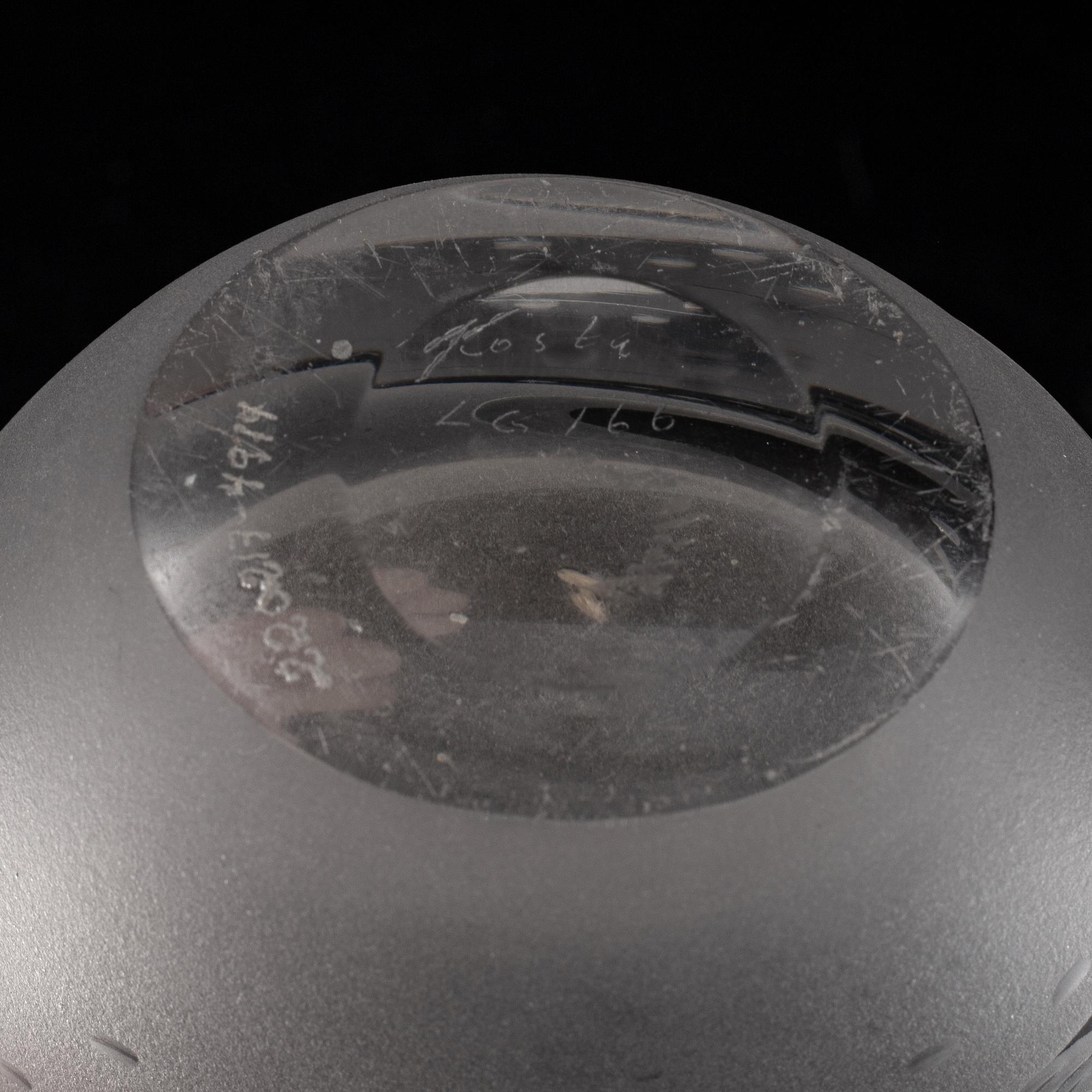 Vicke Lindstrand, vas, glas. Kosta, 1950-tal.