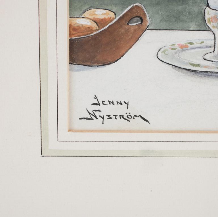 JENNY NYSTRÖM, blandteknik, signerad.