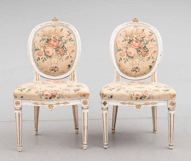 STOLAR, 1 par, gustavianska, 1700-tal, Melchior Lundberg.