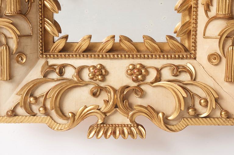 Dagobert Peche, a lacquered and gilded mirror executed by frame maker Max Welz, Vienna for the Wiener Werkstätte, Austria ca 1922.