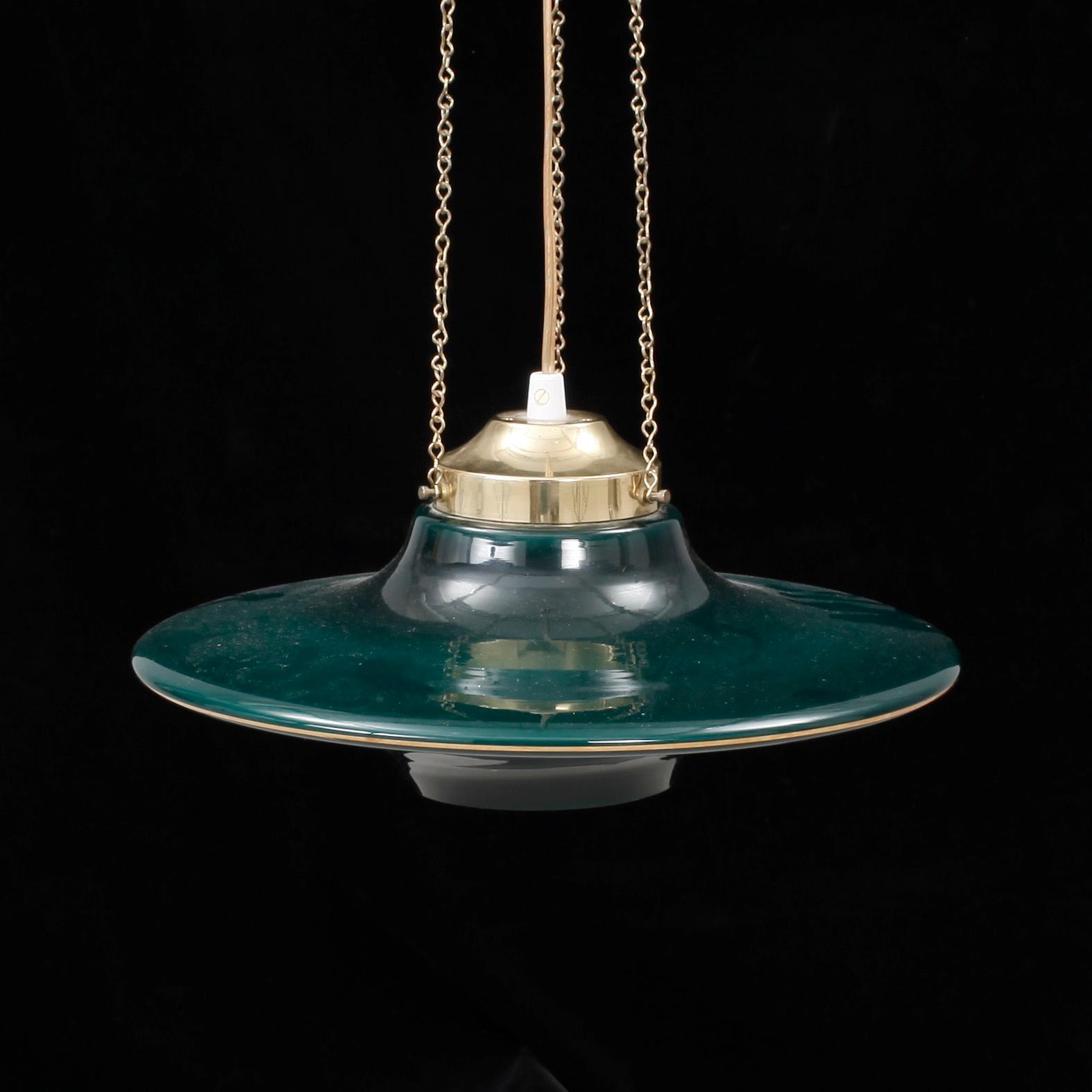 TAKLAMPA, glas, 1900-talets andra hälft.
