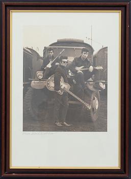 Astrid Kirchherr, The Beatles (George Harrison, Stuart Sutcliffe, John Lennon).