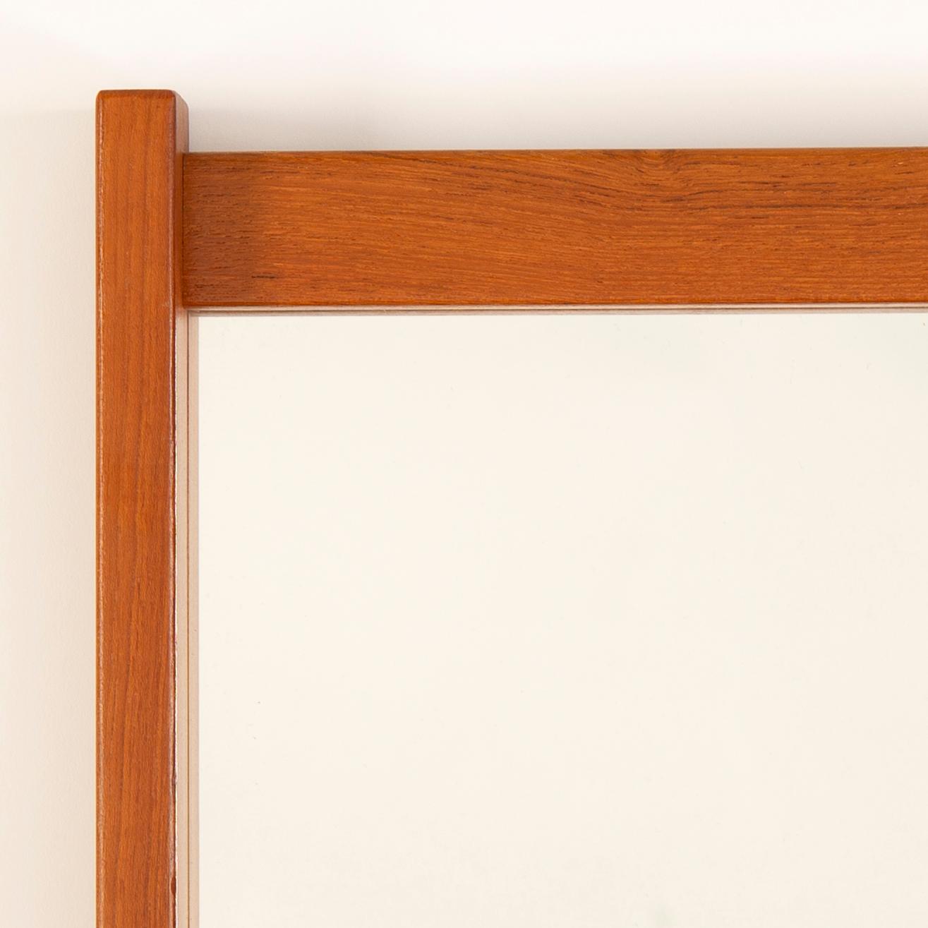 A 1960's 'Schlager'  teak mirror from Fröseke, AB Nybrofabriken.