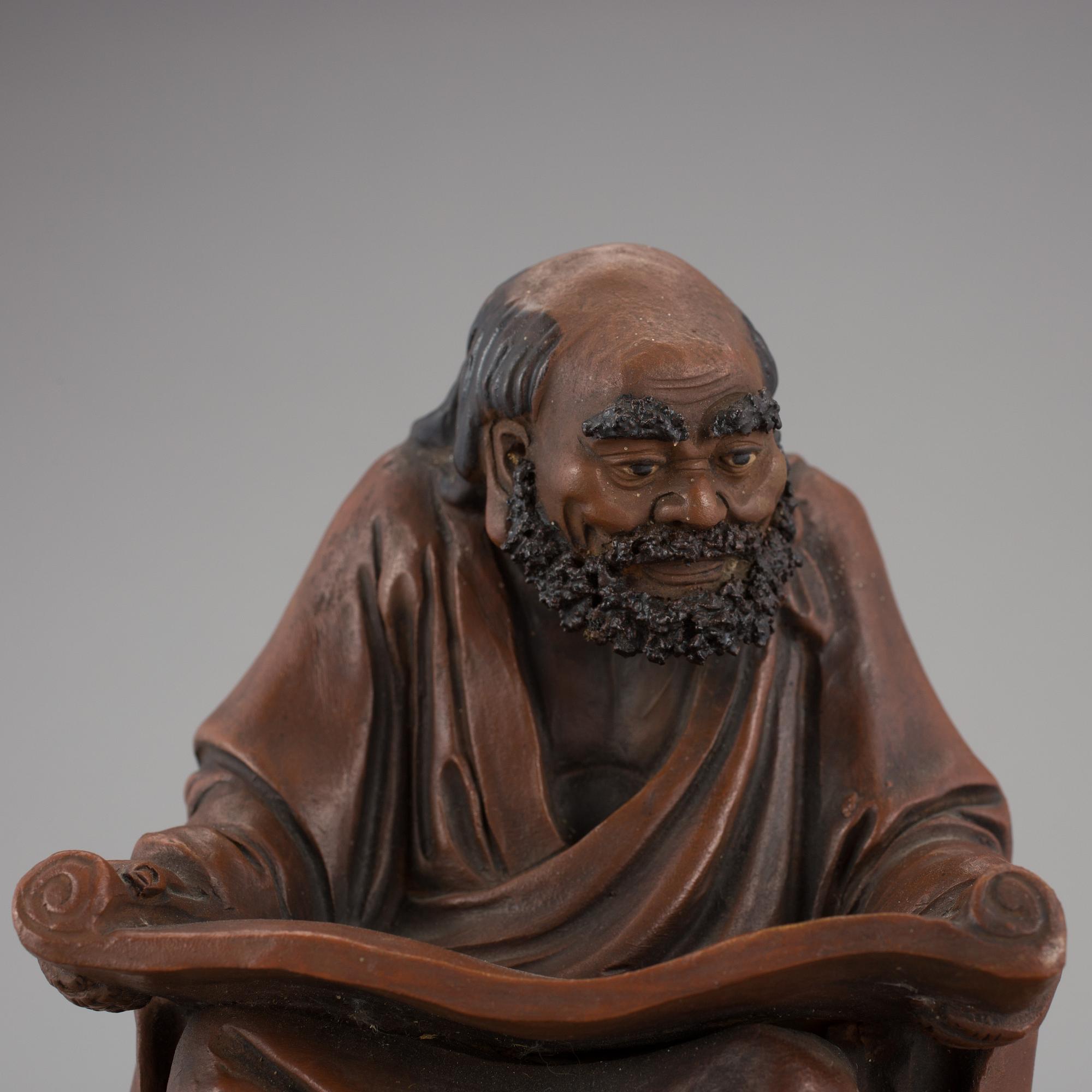 SKULPTUR, lergods, Japan, 1800/1900-tal.