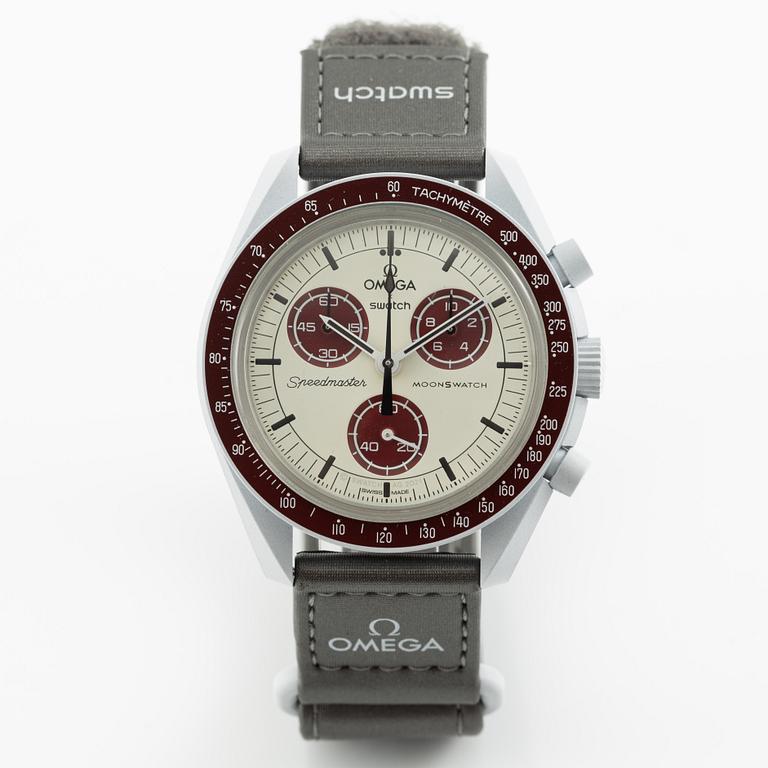 Omega/Swatch, MoonSwatch, "No Reserve", collection of 14 pcs, chronograph, wristwatches, 42 mm.