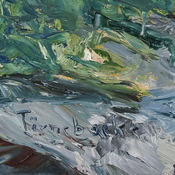 PÄR IVAR TÖRNEBACKE, olja på pannå. Signerad.