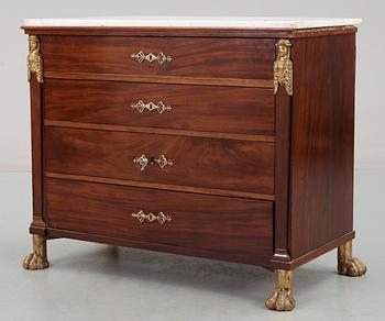 A Swedish Empire early 19th Century writing commode.