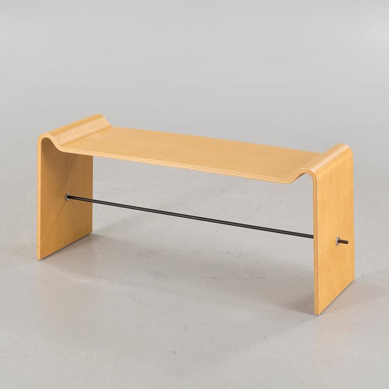 A "Söndag / O62" bench, designed by Annette Petersson & Lotta Josefsson for Blå Station, model launched 1996.