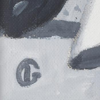 IVÁN GRÜNEWALD, olja på duk, monogramsignerad, verk 16 2005. märkt 5:16 a tergo.