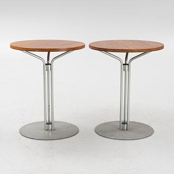Two café tables, 1980's.