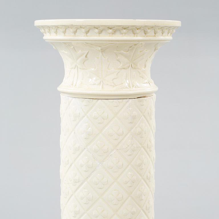 A majolica pedestal from Gustavsberg, 1897.