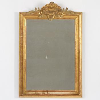Ram med spegelglas, Stockholmsarbete, sent 1700-tal, Gustaviansk.
