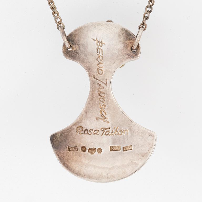 A Rosa Taikon sterling silver pendant.