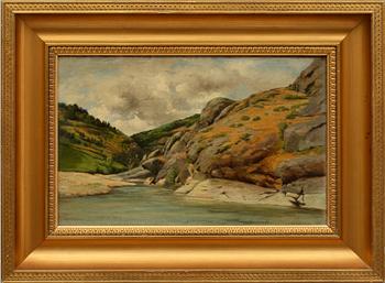 JEAN DESBROSSES, olja på duk, sign.