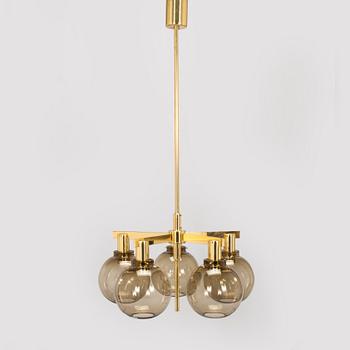 Hans-Agne Jakobsson, taklampa, modell 348/5, Markaryd, 1900-talets andra hälft.