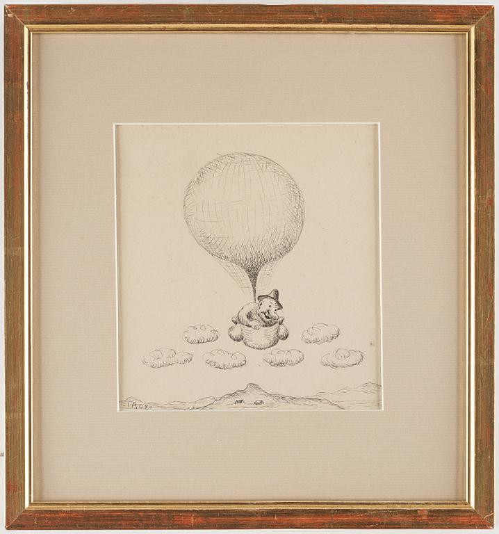 Ivar Arosenius, "Ballongresan I".