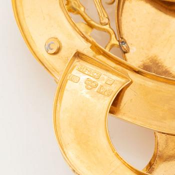 18K gold brooch, Gustaf Dahlgren & Co.