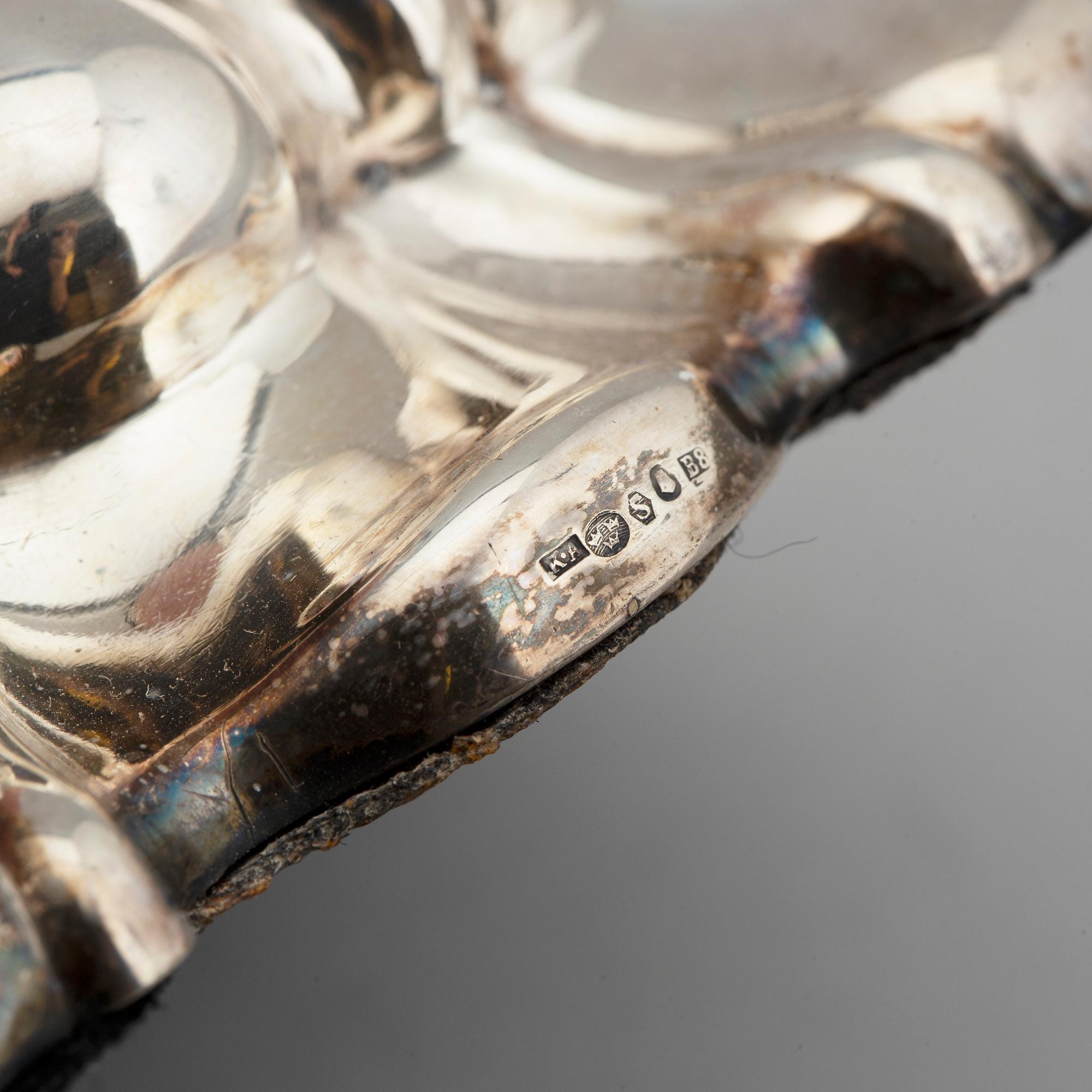 A pair of similar swedish silver candlesticks, K. Andersson, Stockholm 1927-28.