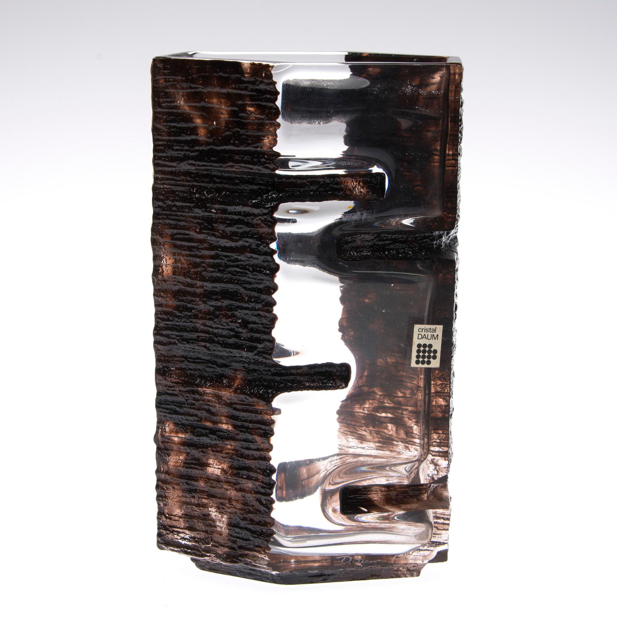 VAS, glas, signerad, Daum, Frankrike, 1900-talets senare hälft.